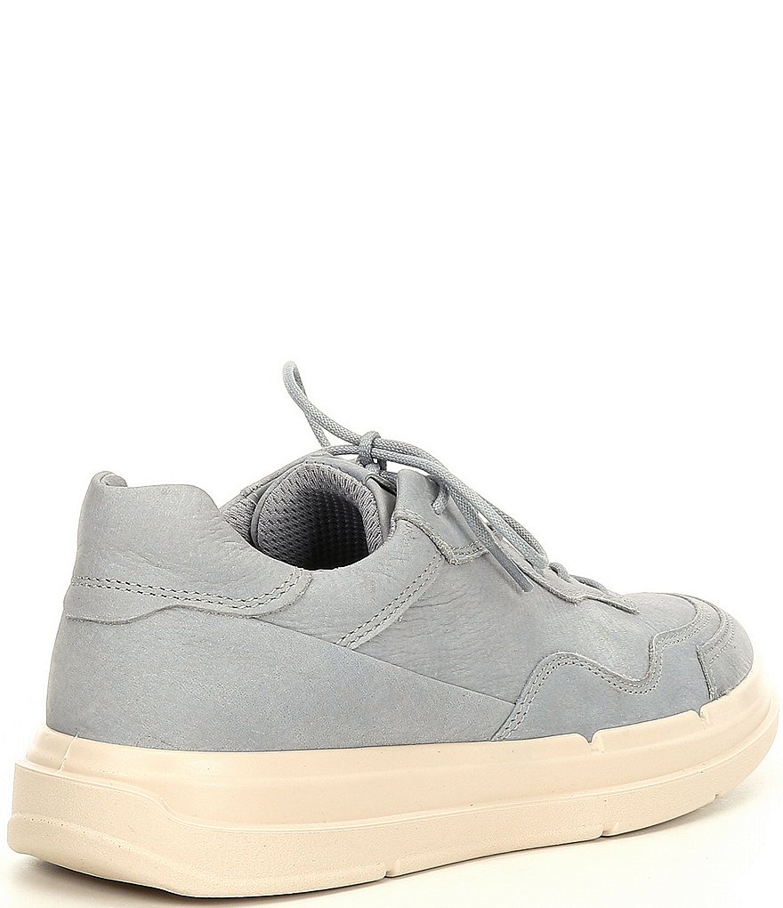 ECCO Soft X Leather Suede Lace-Up Sneakers