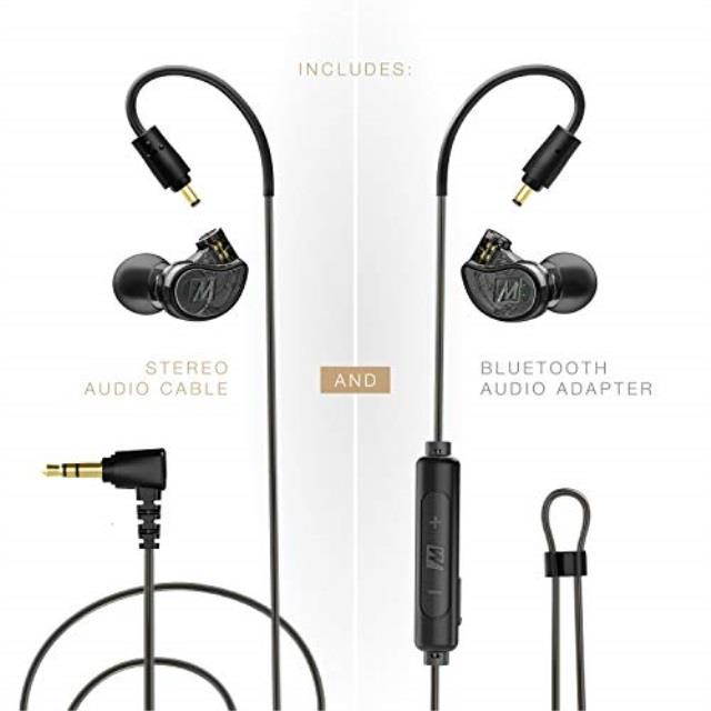 MEE audio M6 PRO with BTC Wireless Adapter (Smoke)