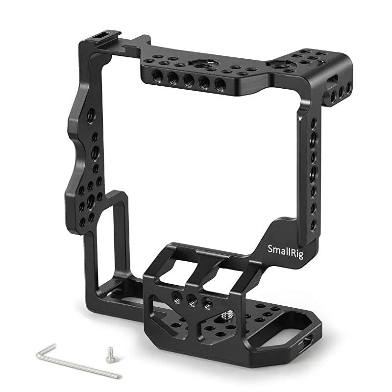 Camera Cage for Sony A7R III/A7 III with VG-C3EM Vertical Battery Grip w/Cold Shoe, NATO Rail and 3/8'' Locating Holes for ARRI Standard - 2176