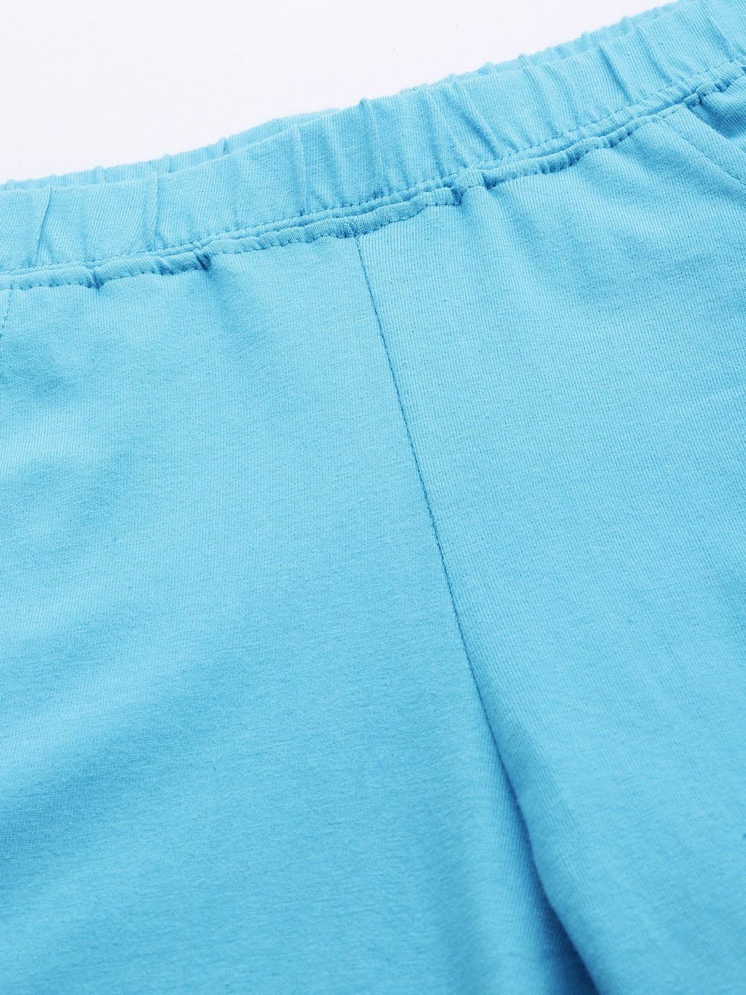 theRebelinme Turquoise Cotton Shorts