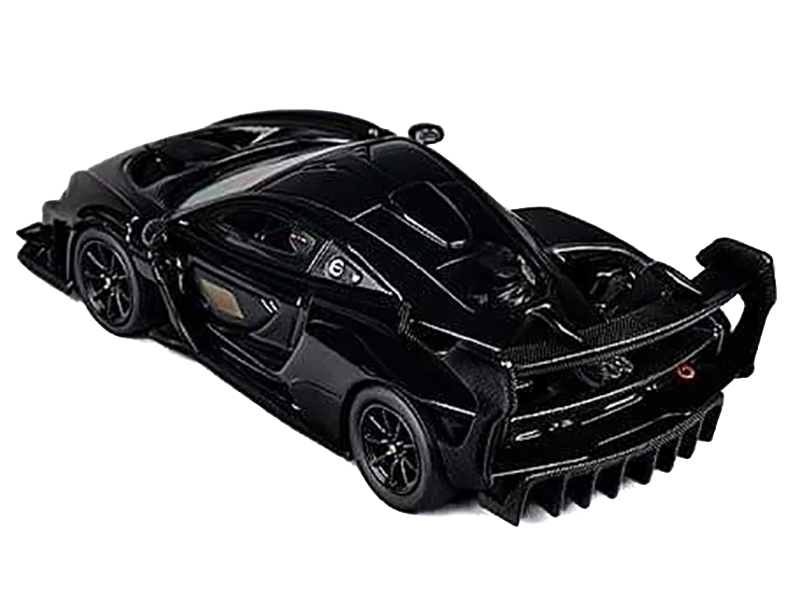 McLaren Senna GTR Black and Carbon 1/64 Diecast Model Car by CM Models