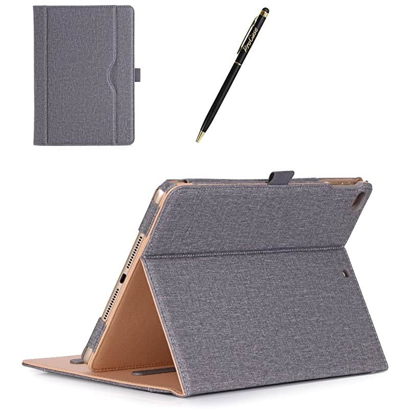 iPad 9.7 Case (Old Model) 2018 iPad 6th Generation / 2017 iPad 5th Generation Case - Stand Folio Cover Case for Apple iPad 9.7 inch, Also Fit iPad Air 2 / iPad Air &ndash;Grey