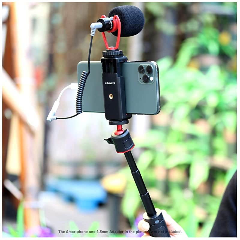 ST07 Phone Tripod Mount with Cold Shoe Mount for Microphone LED Video Light 14 Tripod Screw for iPhone 11ProPro Max XS Max XR X 8 7 Plus Samsung Galaxy OnePlus Google Pixel Vlog Vlogging