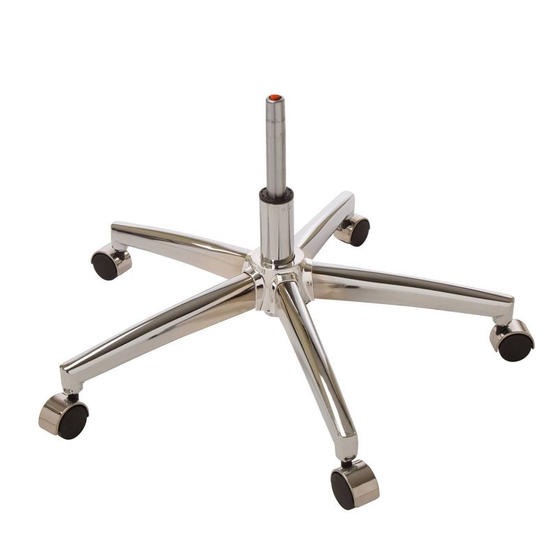 Mid Century Modern Bonded Leather Gaslift Adjustable Swivel Office Chair Cream - Glitzhome