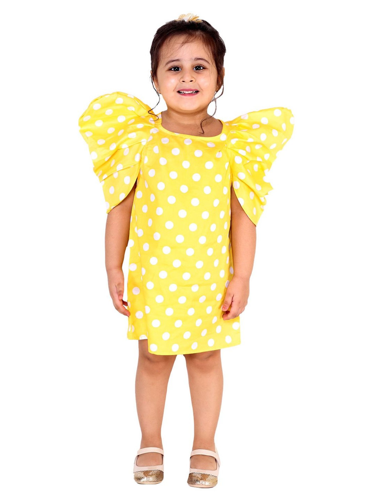KidsDew Kids Yellow Printed Dress