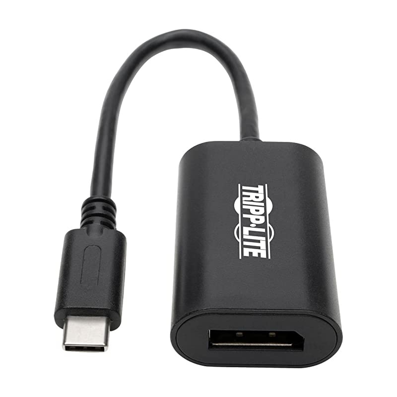 USB C to DisplayPort Video Adapter Converter 4K x 2K @ 60Hz, Black, Thunderbolt 3 Compatible, USB Type C to DP, USB Type-C, 6" (U444-06N-DP4K6B)