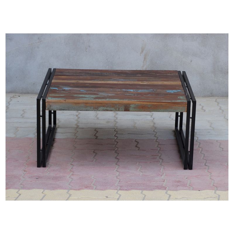 Rustic Reclaimed Wood Coffee Table Natural - Timbergirl