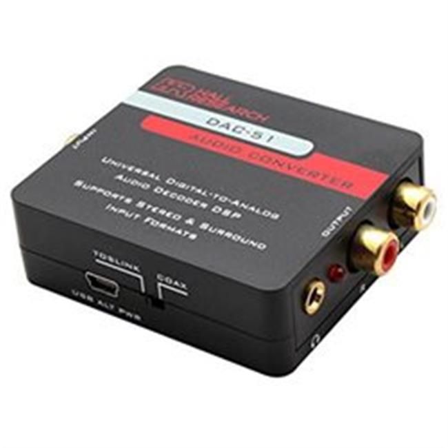 Hall Research - DAC-51 - Hall Research Universal Digital to Analog Audio Decoder DSP - 192 kHz - 24-bit - 20 kHz - 120