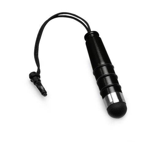 BoxWave BOSS Audio BVB9358RC Stylus Pen, [Mini Capacitive Stylus] Small Rubber Tip Capacitive Stylus Pen for BOSS Audio BVB9358RC - Jet Black
