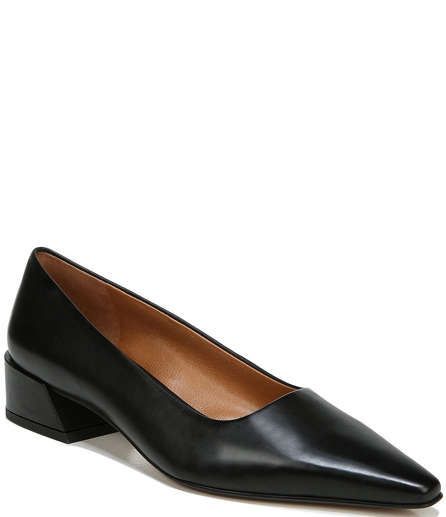 Sarto by Franco Sarto Modena Leather Block Heel Pumps