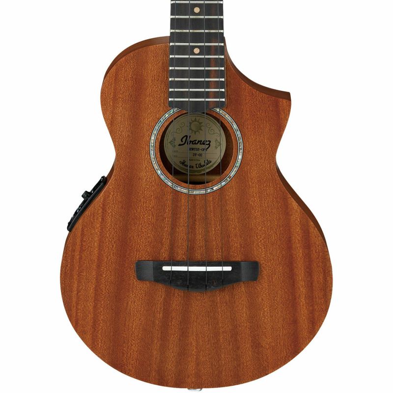 Ibanez UEWT5E 4-String Ukulele Right Handed, Open Pore Natural