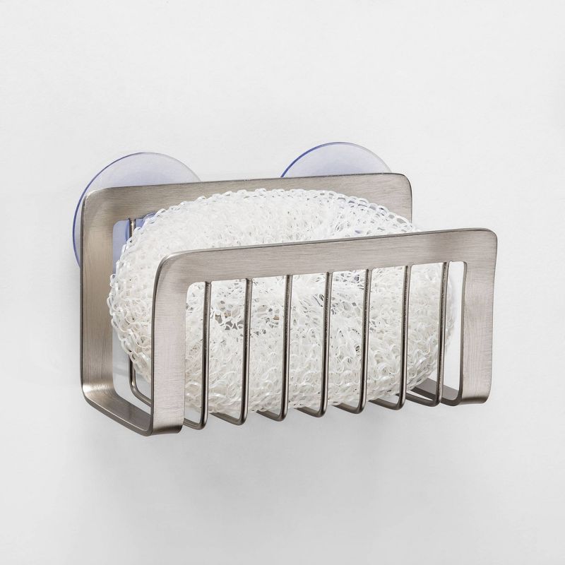 Stainless Steel Small Suction Sink Caddy Silver - Made By Design™