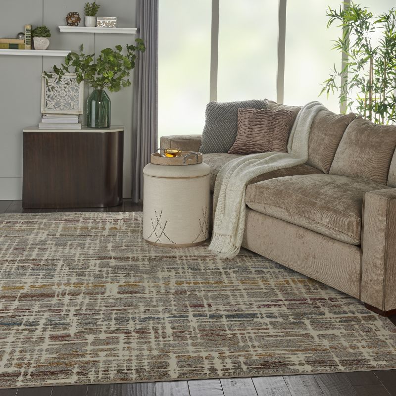 8'x10' Rectangle Loomed Area Rug Off-White - Nourison