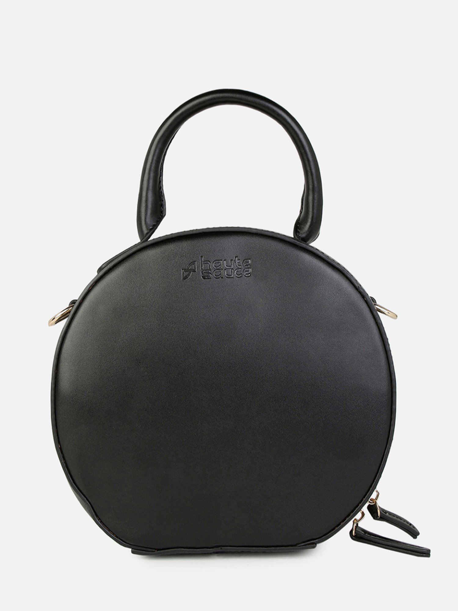 HauteSauce Black Medium Handheld Handbag