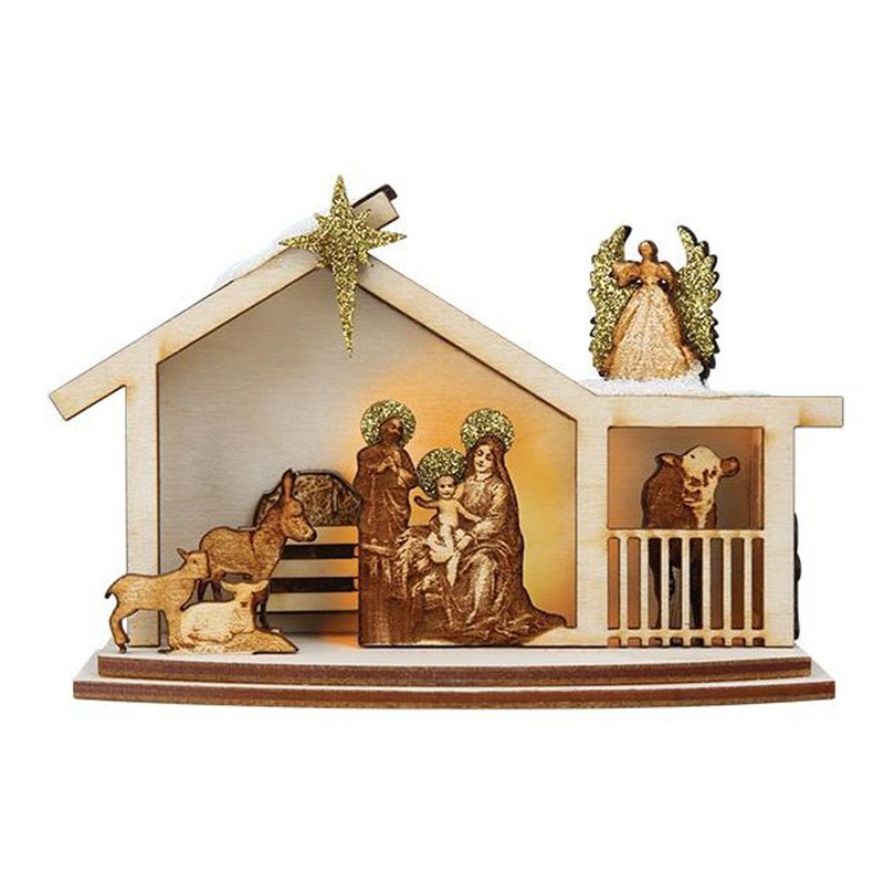 Ginger Cottages 2.75" Ginger Nativity Ornament Jesus Mary Joseph  -  Tree Ornaments
