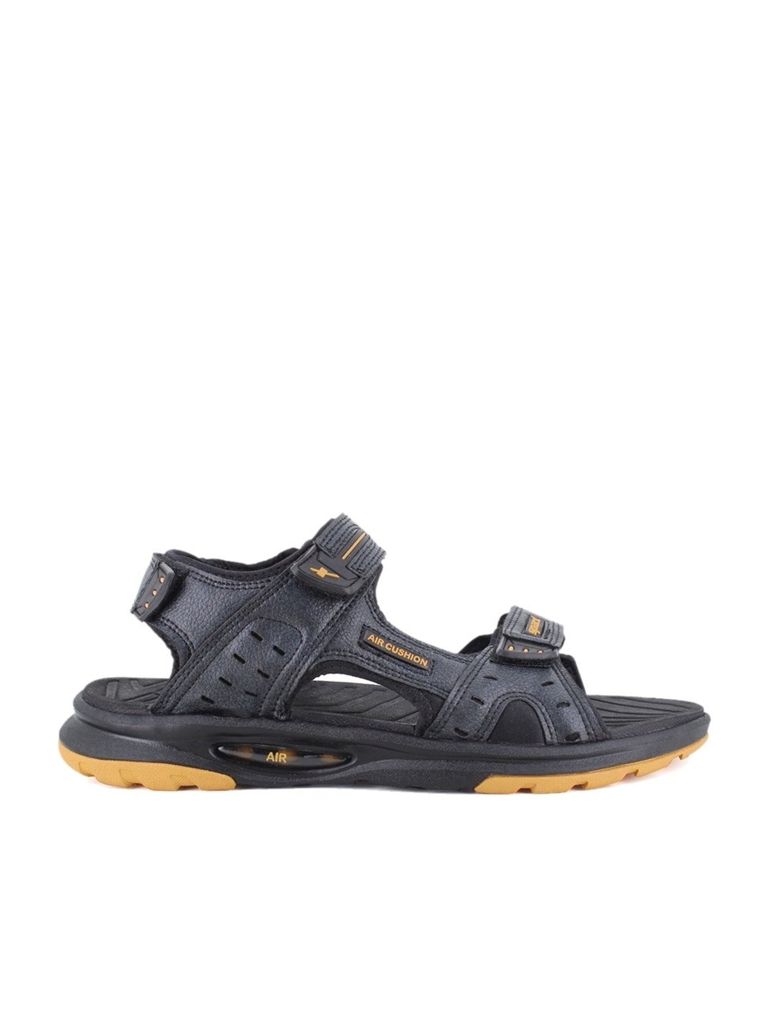 Sparx Men's Black Floater Sandals