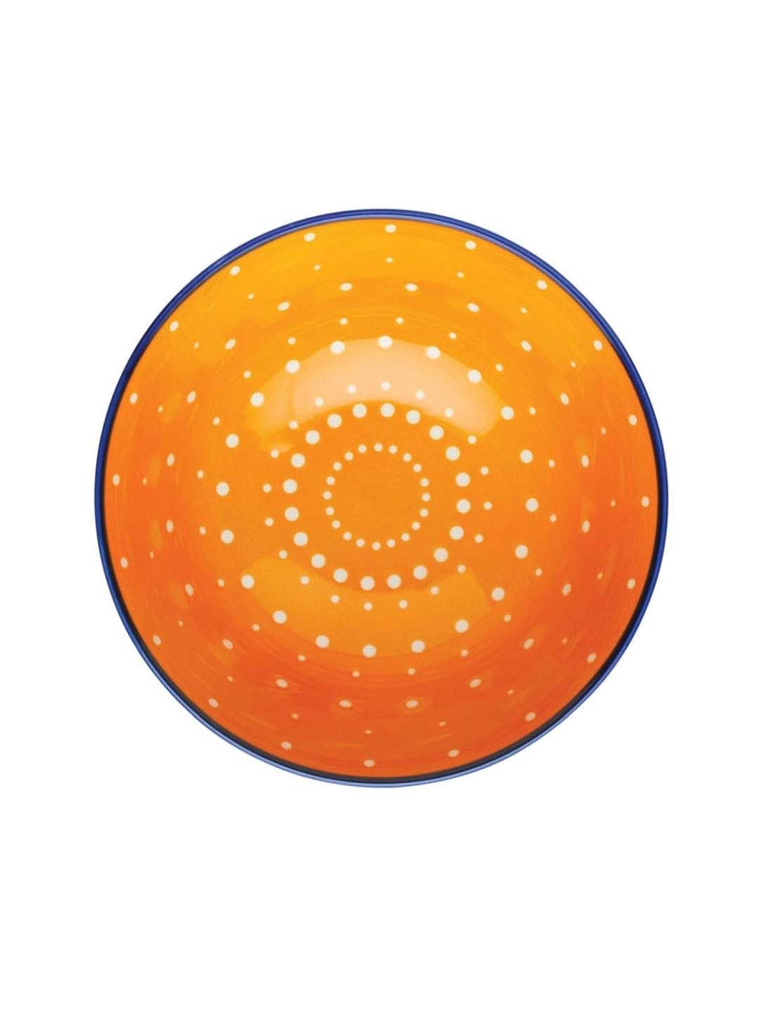 KitchenCraft Orange Stoneware Fruit Bowl