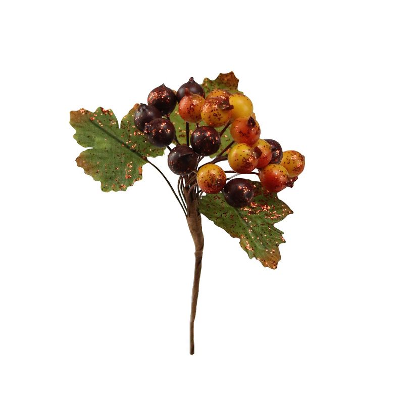 Vickerman 29" Chocolate Brown Sparkle Berry Crafting Christmas Spray