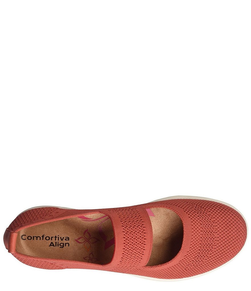 Comfortiva Carlene Knit Mesh Mary Jane Slip Ons