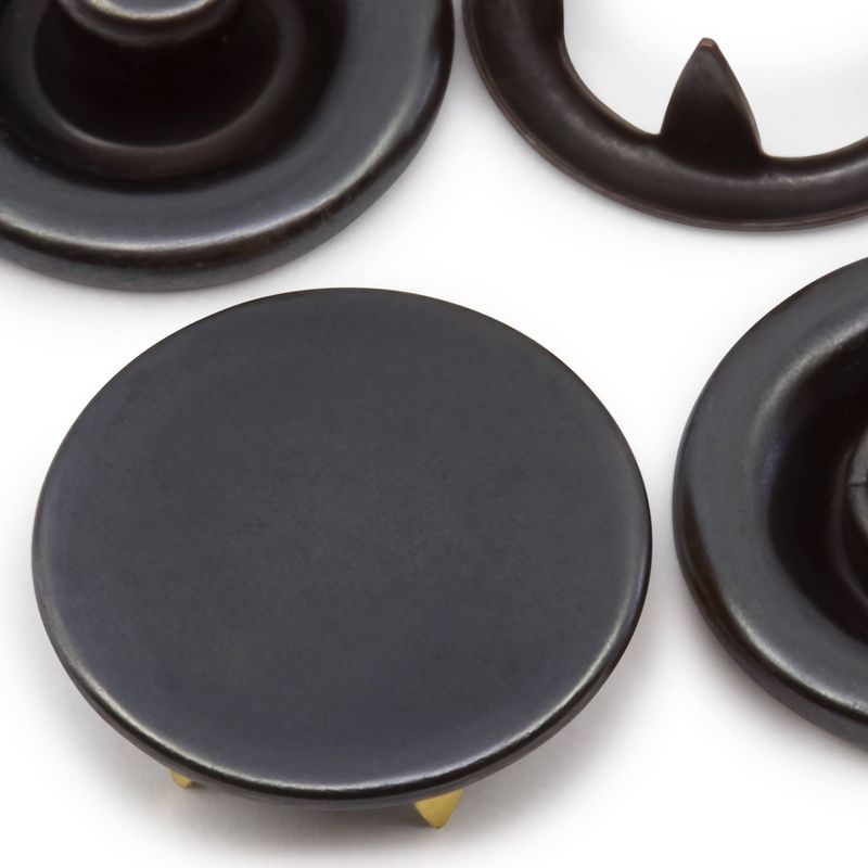 Dritz 36ct Snaps Long Prong & Tools Black