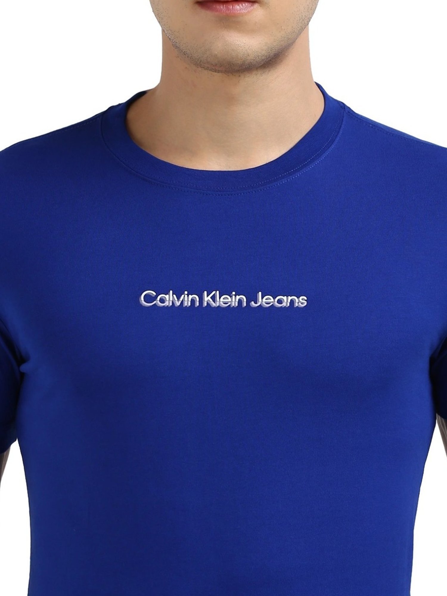 Calvin Klein Sapphire Blue Slim Fit T-Shirt