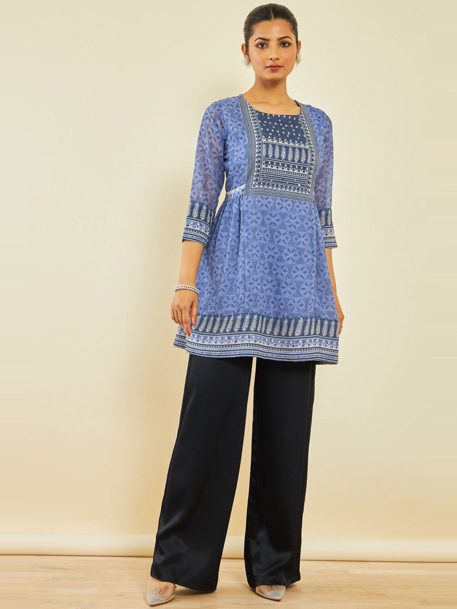 Soch Blue Printed Tunic