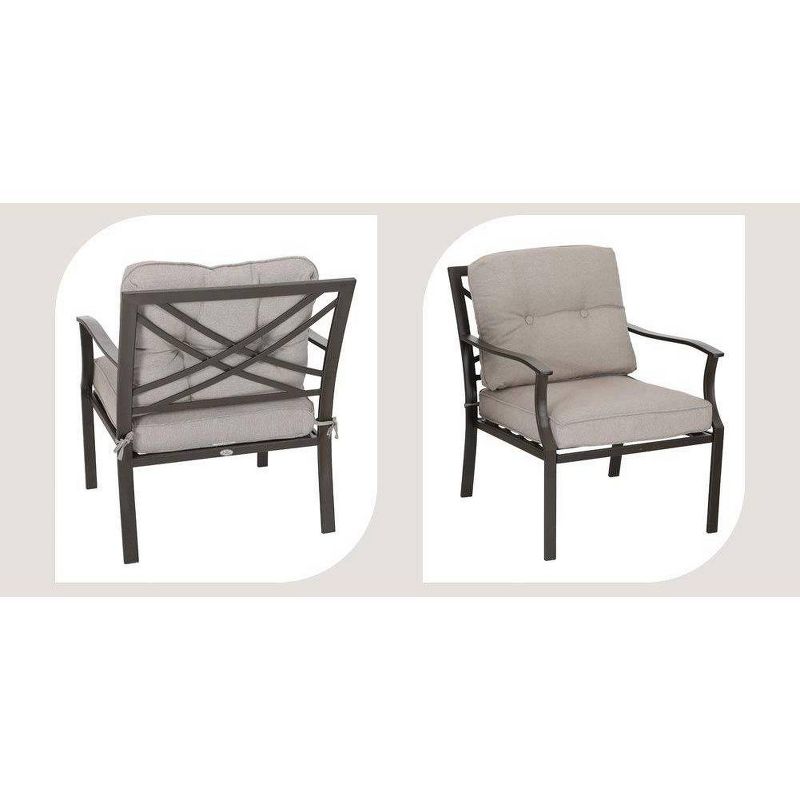 3pc Cushioned Chairs & Side Table - Captiva Designs