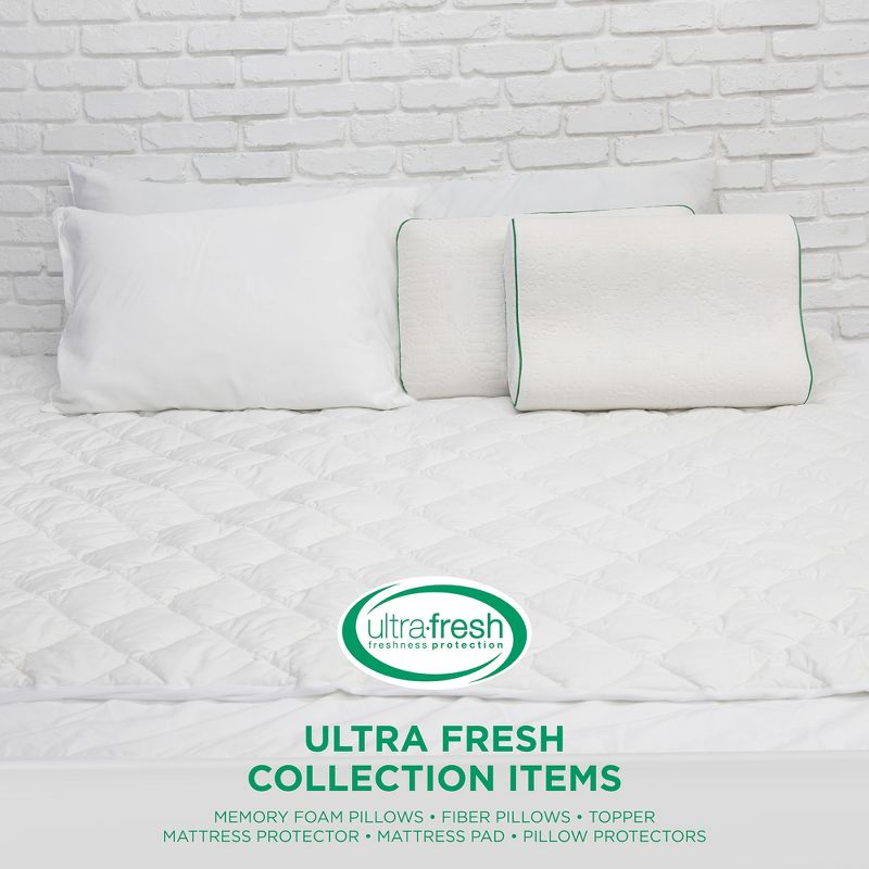 BioPEDIC Fresh and Clean Classic Contour Memory Foam Pillow with Antimicrobial Ultra-Fresh Treated Fabric