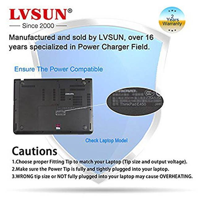 Slim Universal Laptop Charger Replacement AC Adapter 70W with Multi Connectors for HP BM Lenovo Thinkpad Dell Sony Fujitsu Acer Delta Gateway Toshiba Liteon Samsung Notebooks Ultrabook and More Black