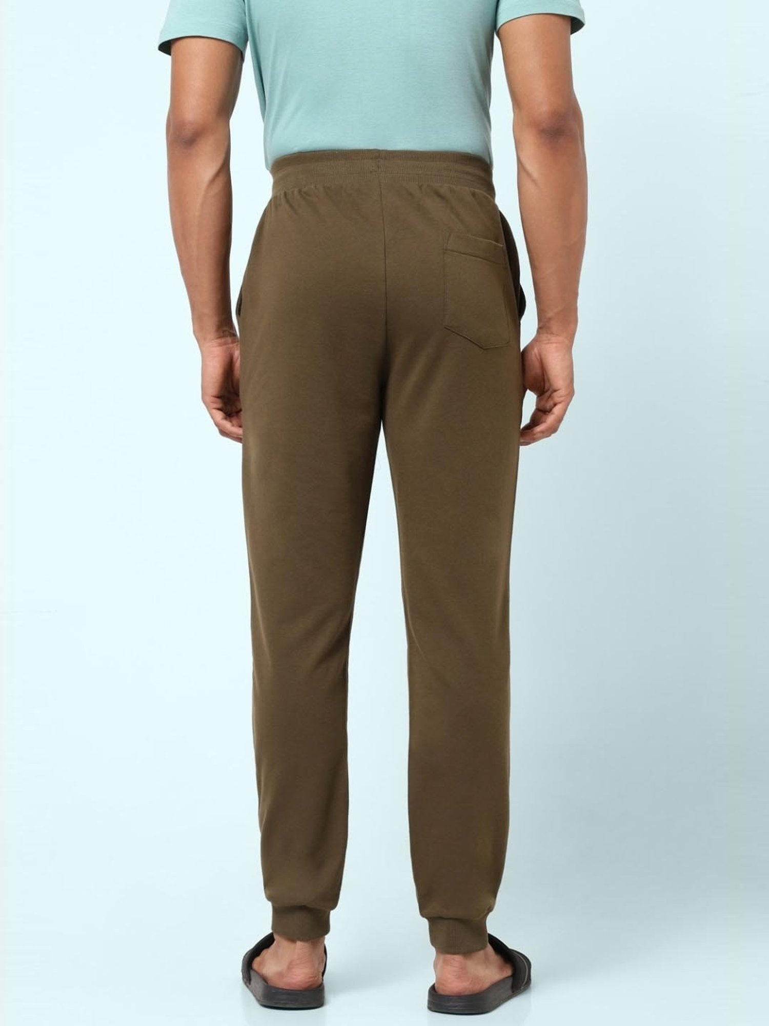 Ajile by Pantaloons Brown Cotton Slim Fit Nightwear Joggers