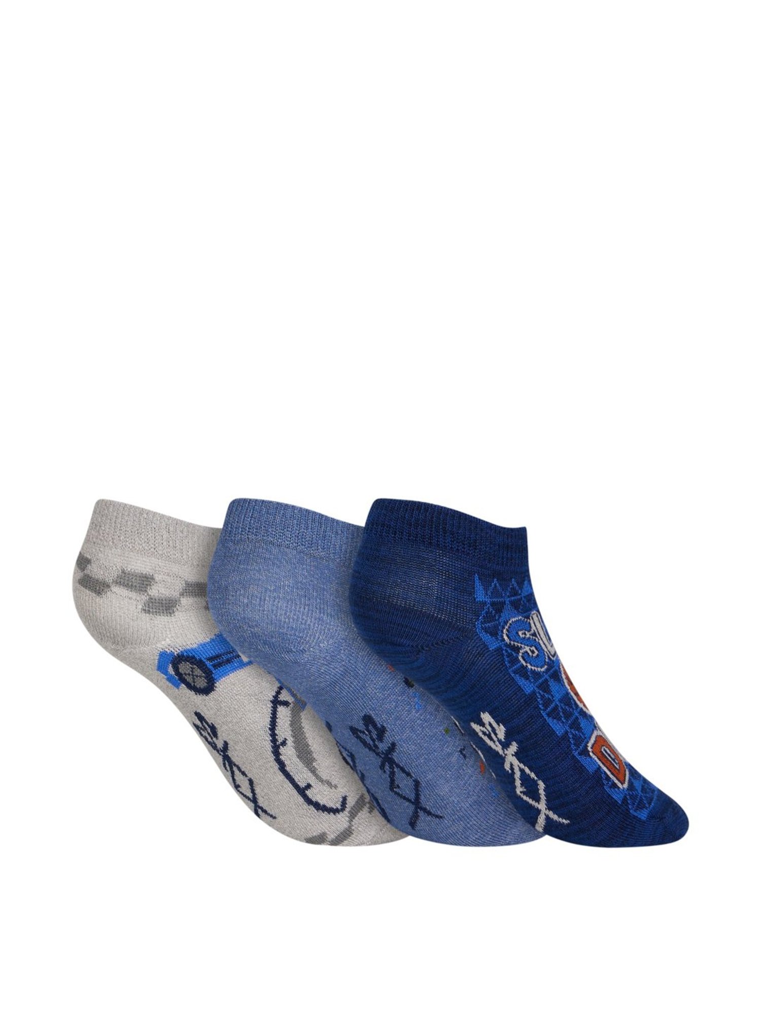 Gant Ankle Length Multicolor Cotton Solid Medium Socks - Pack of 5