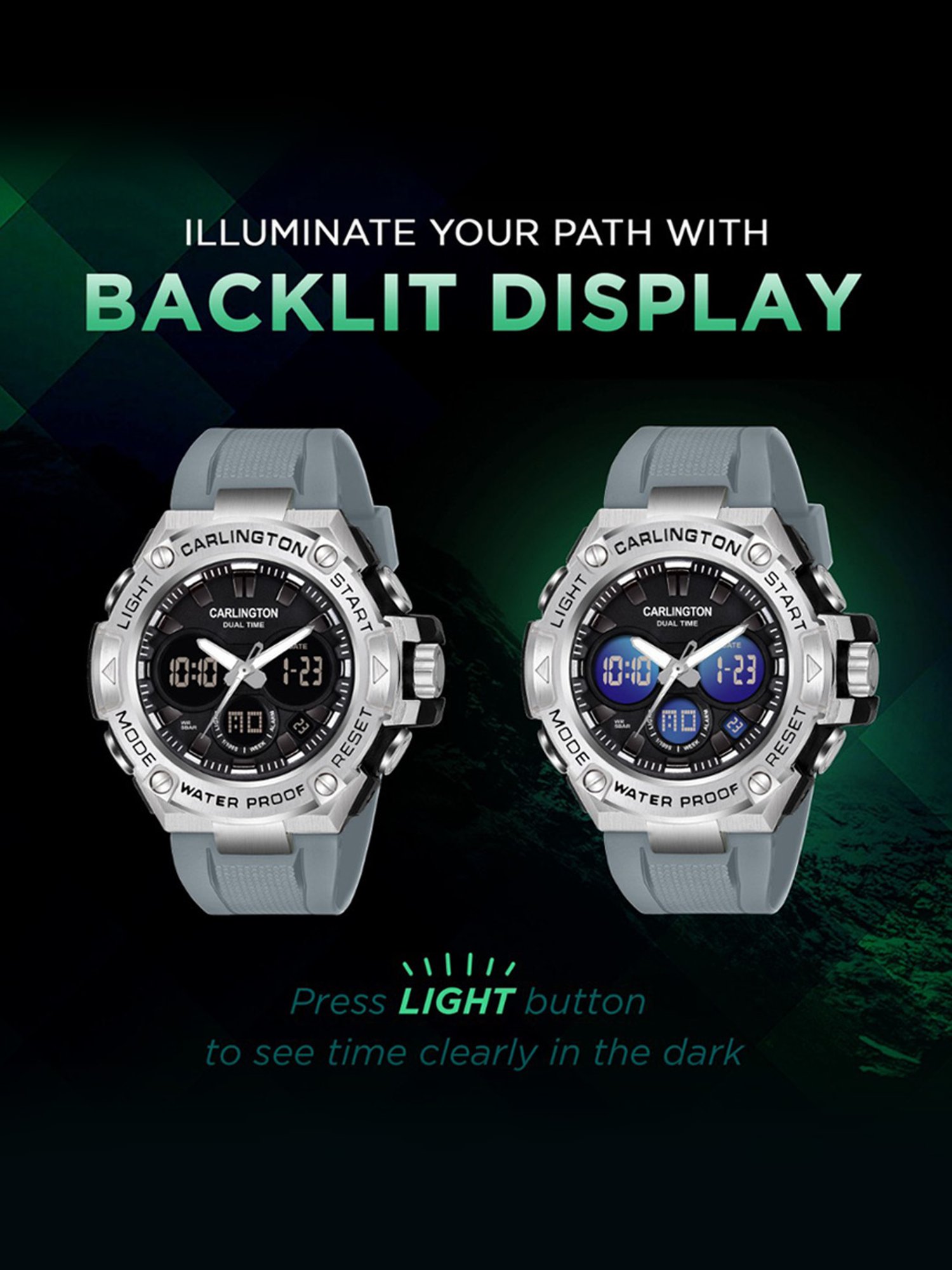 Carlington Endurance 9107 Grey Chronograph Watch for Men