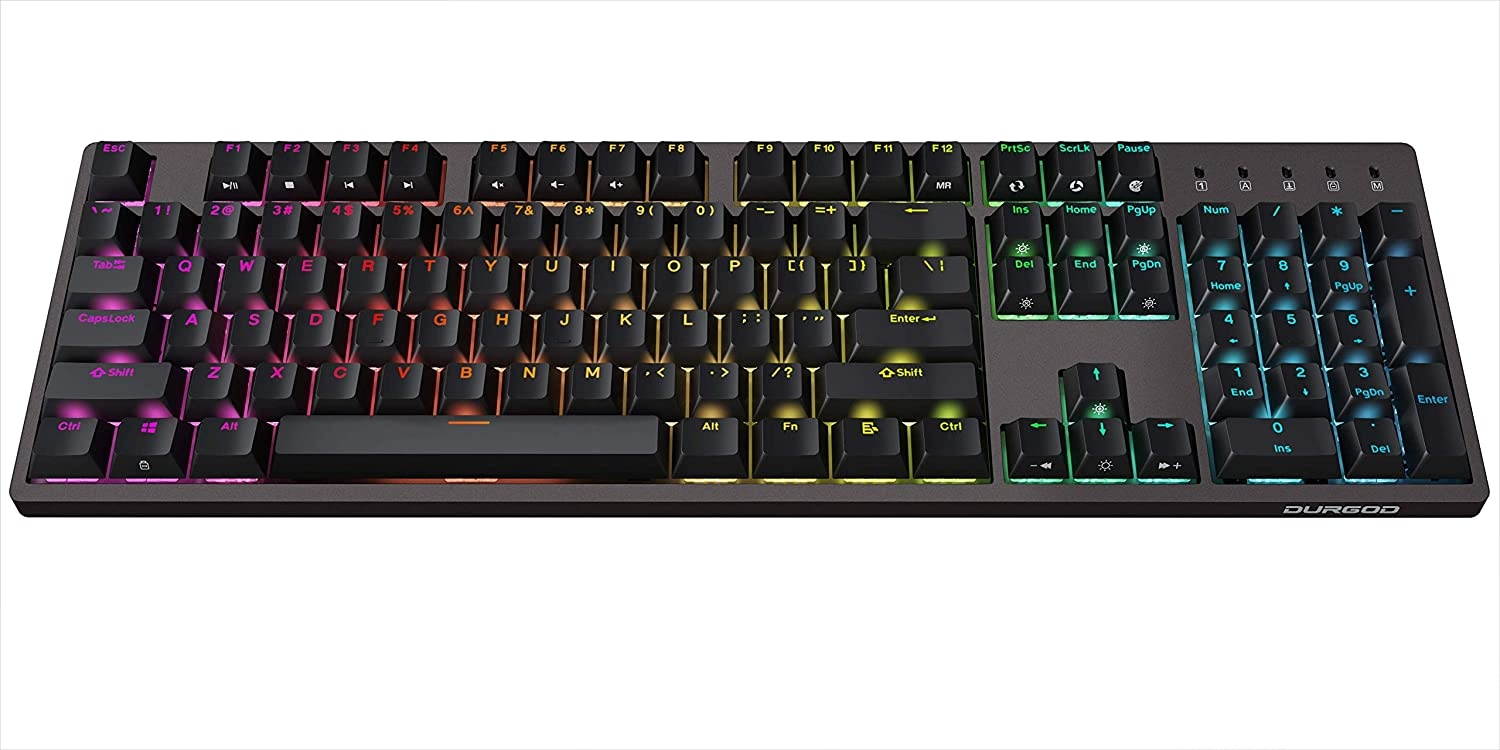 Durgod Taurus K310 Nebula Mechanical Gaming Keyboard - 104 Keys - Double Shot PBT - USB Type C [ RGB Backlit]