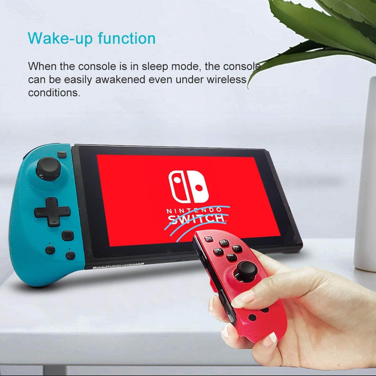 Wireless Controller for Nintendo Switch/Switch Lite, Bluetooth Switch Controller Joypad Joystick Compatible with Nintendo Switch Console as a Joy-Con Controller Replacement