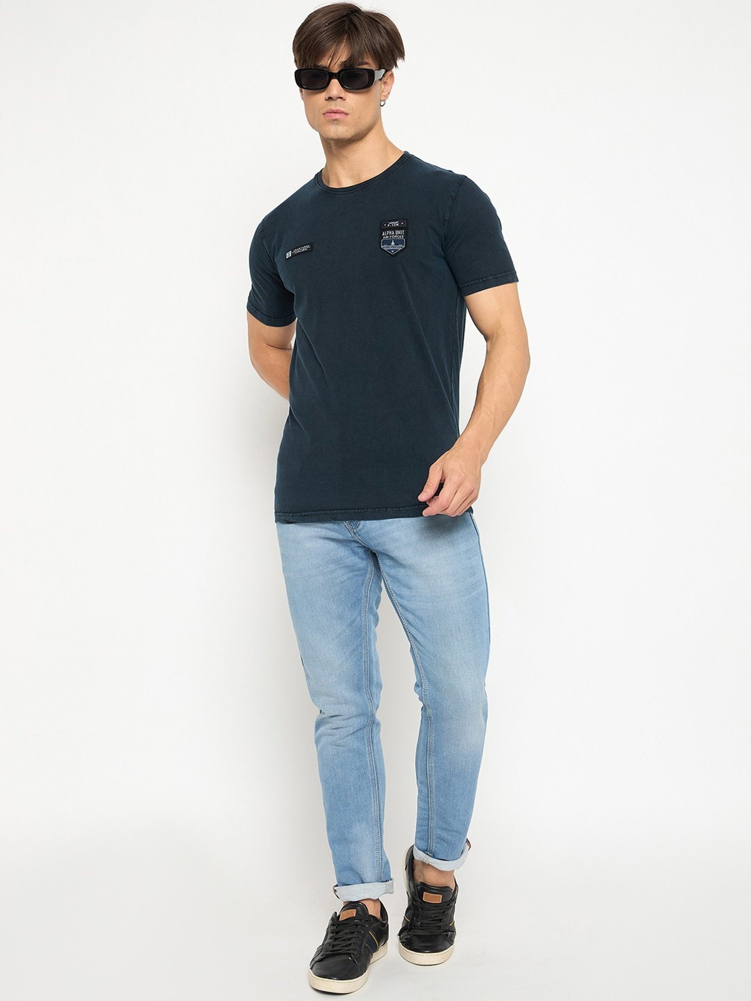 Duke Navy Slim Fit T-Shirt