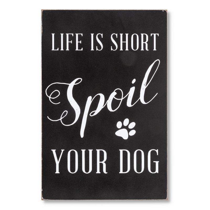 Lone Elm Studios Set of 3 Wood Dog Themed Wall D'ecor