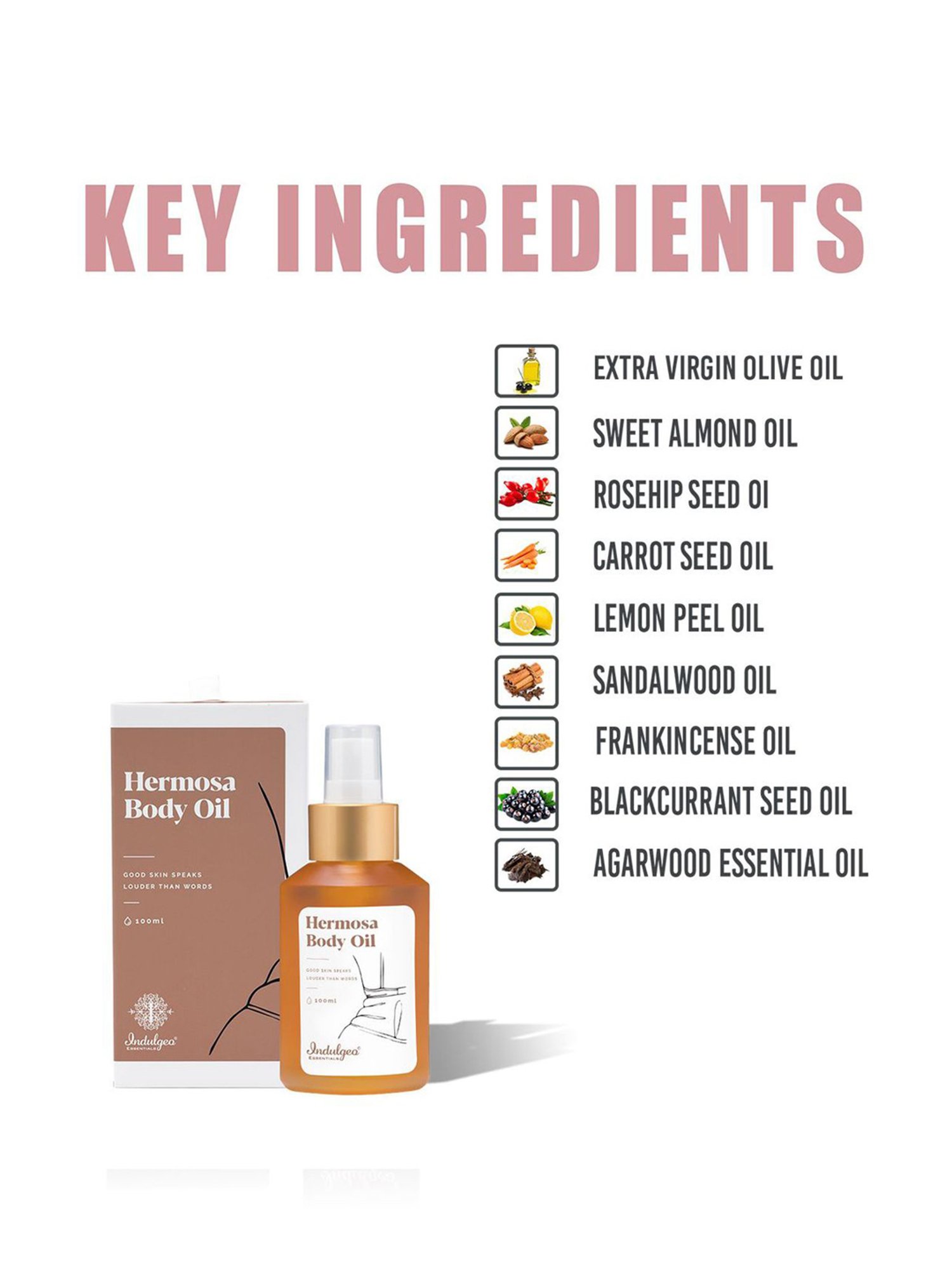 Indulgeo Essentials Hermosa Body Oil - 100 ml