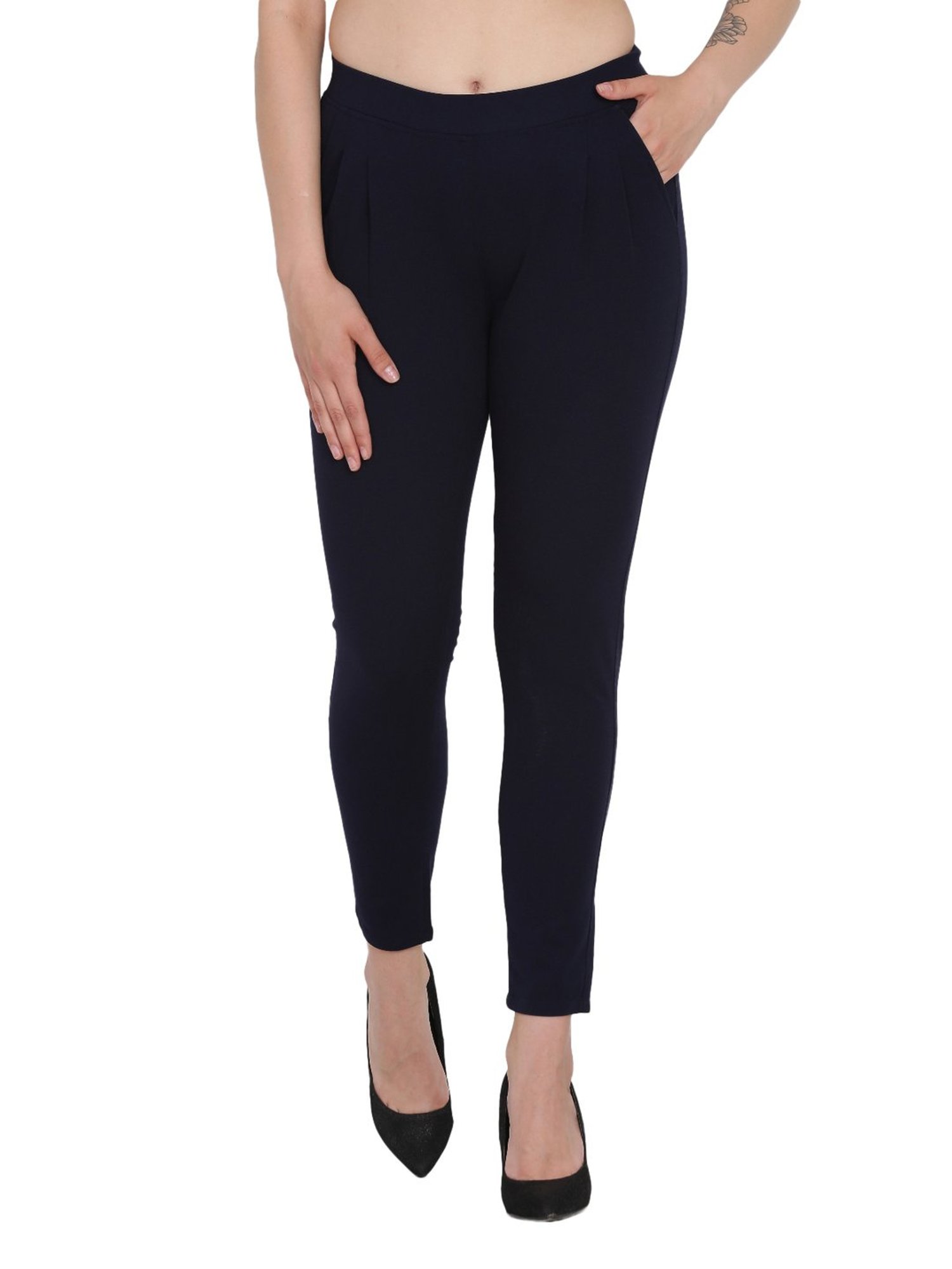 Westwood Navy Cotton Trousers