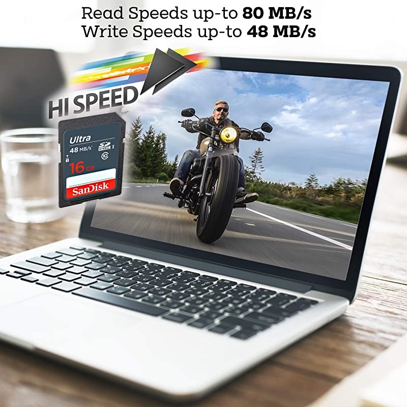 16GB Ultra Class 10 SDHC UHS-I Memory Card for Canon EOS Rebel T8i T7i T7 T6i T6S T6 T5i T5 T3i SL2 SL1 EOS 90D 80D 77D 70D EOS 9000D 800D 760D 750D DSLR Camera + Accessories