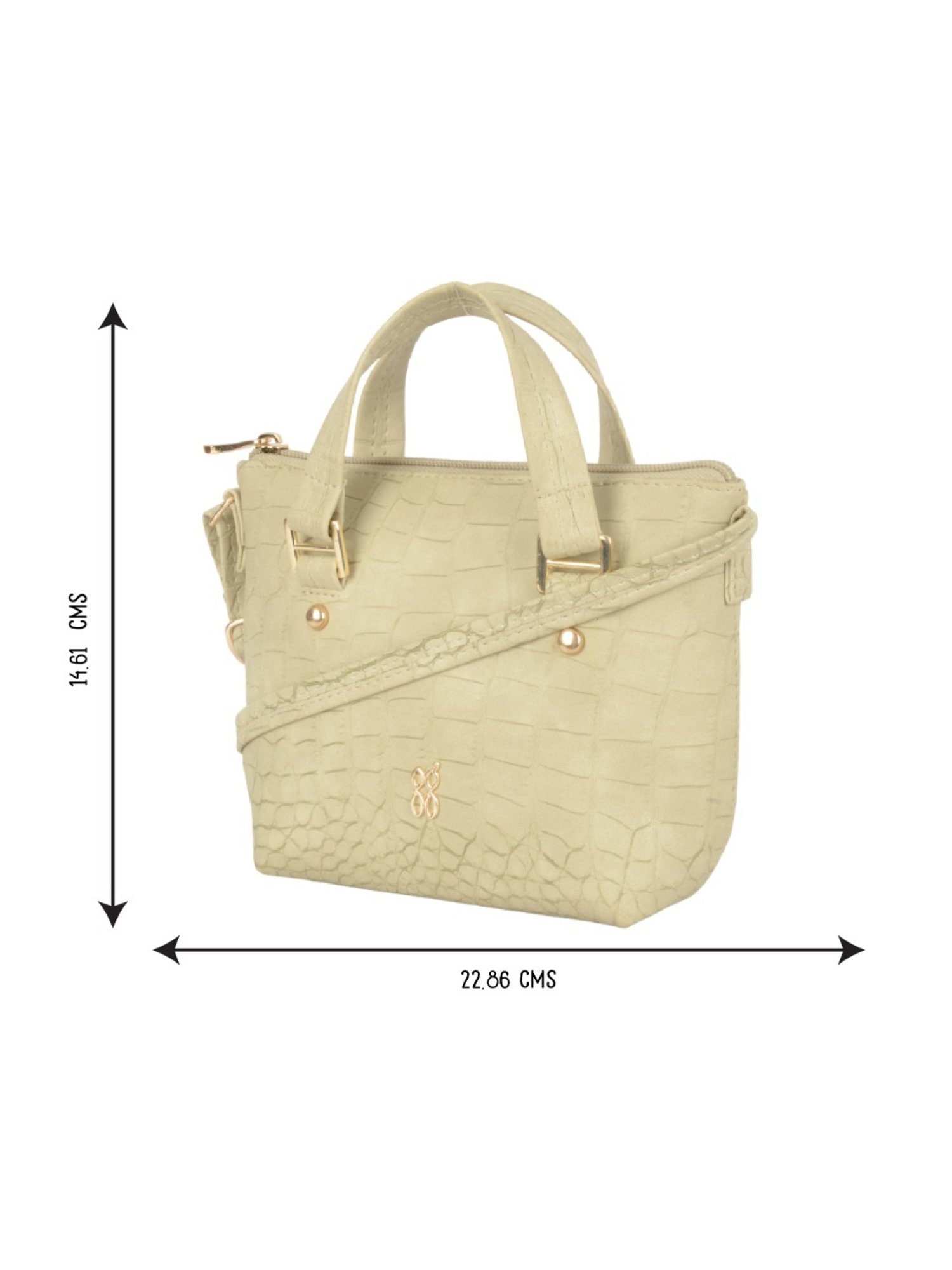 Baggit Beige Textured Small Handbag