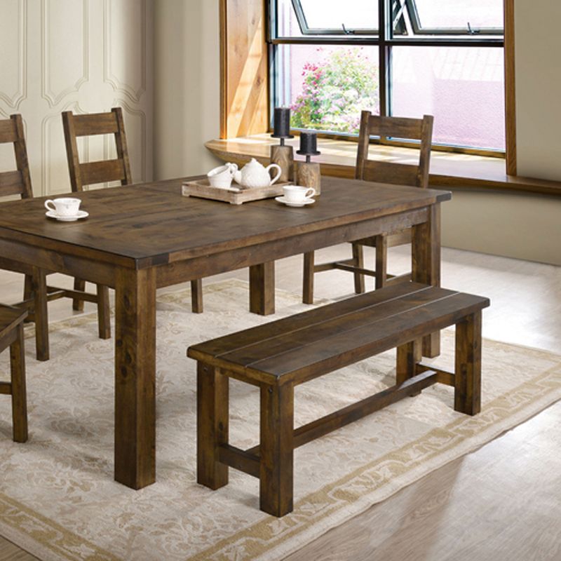 52" Sims Wood Bench Oak - HOMES: Inside + Out