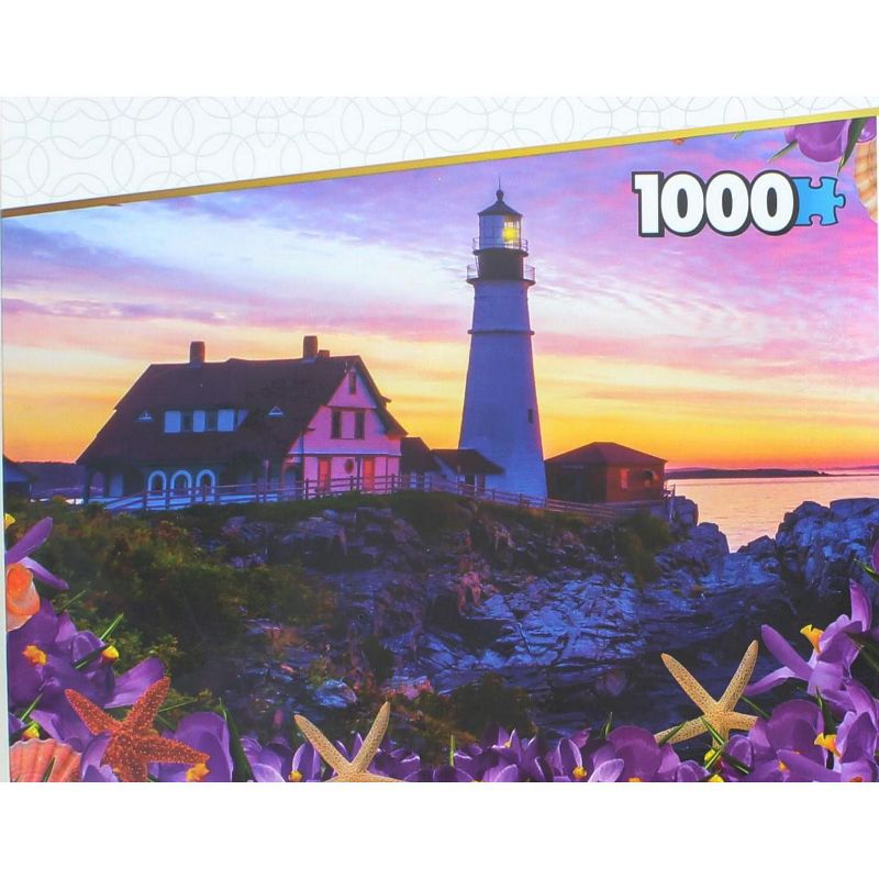 The Canadian Group Set of 2 Keepsakes 1000 Piece Jigsaw Puzzles | Garden/ Lighthouse