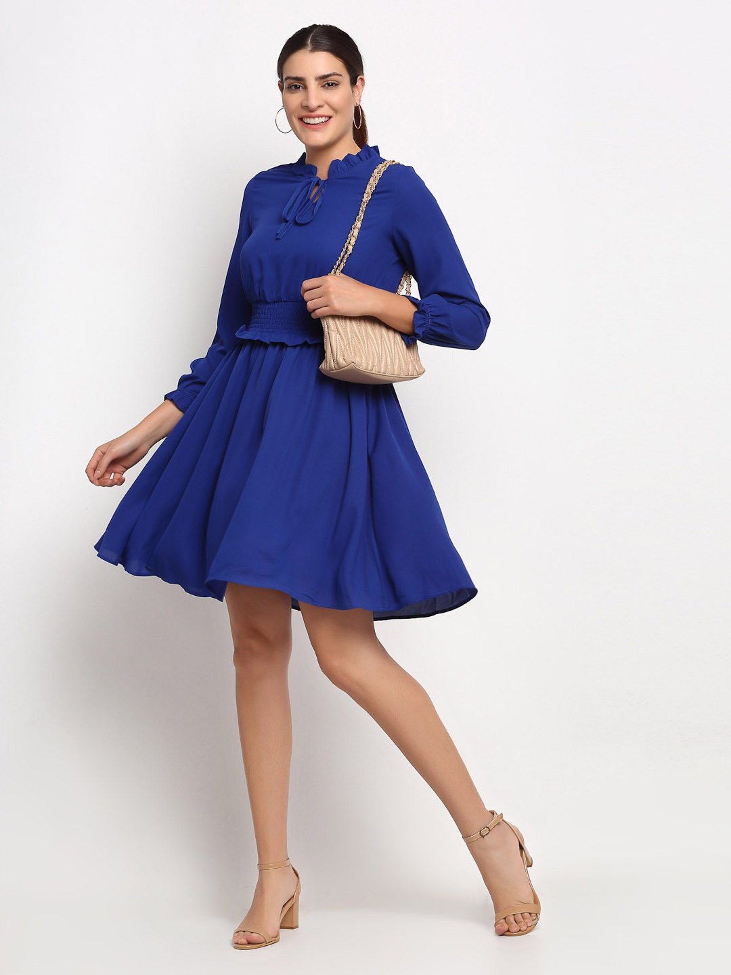 Global Republic Blue Slim Fit Dress