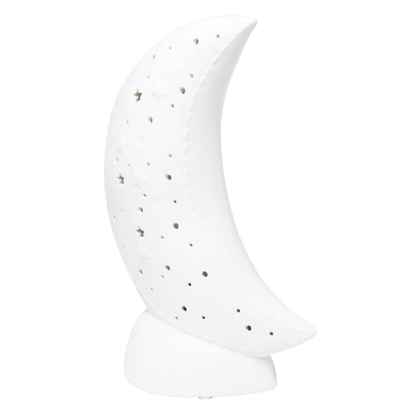 Porcelain Moon Shaped Table Lamp White - Simple Designs