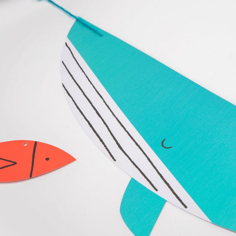 Meri Meri   Under the Sea Banner   Party Decorations and Accessories   8.25'