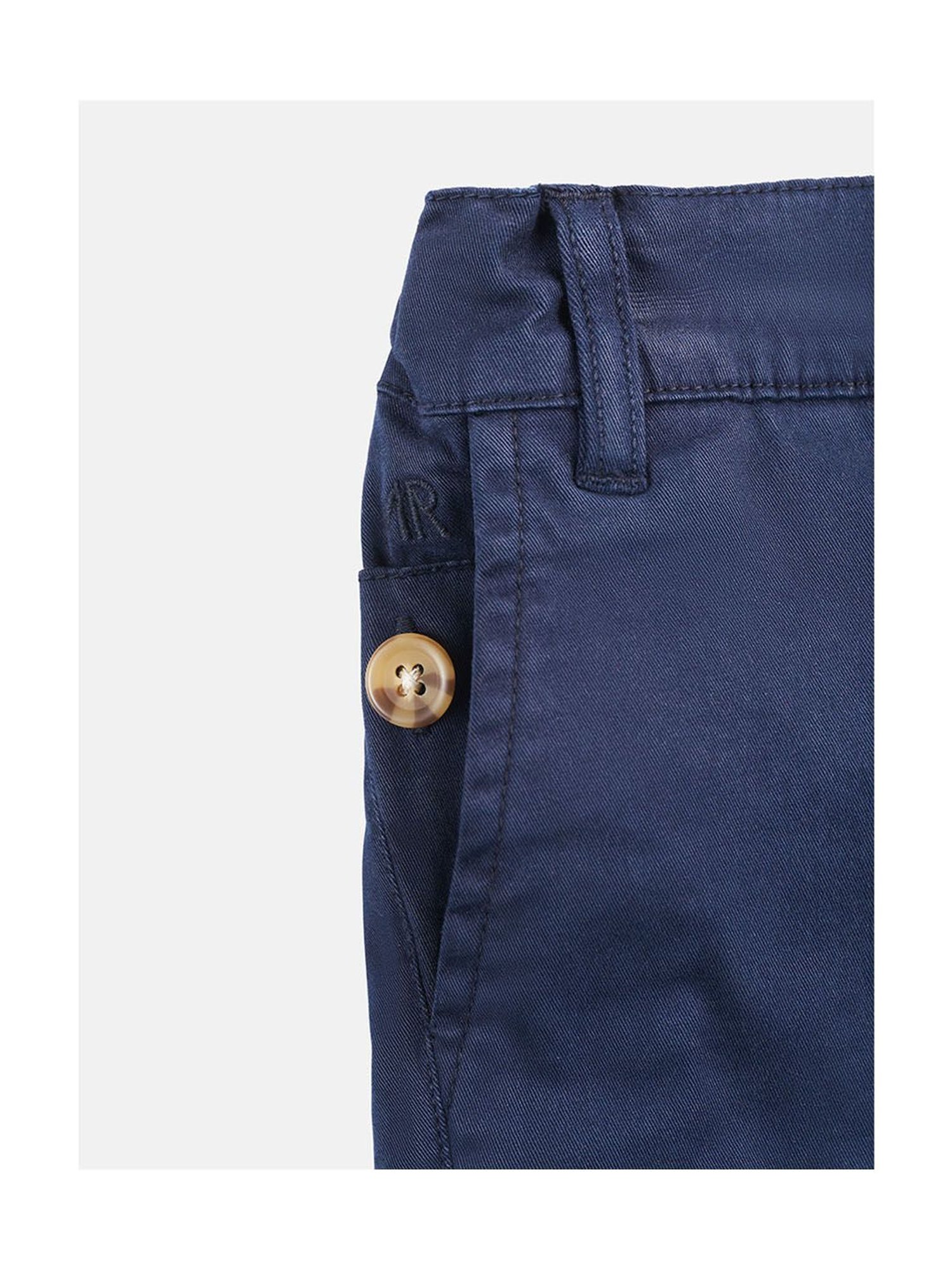 Angel & Rocket Kids Navy Solid Chino Shorts