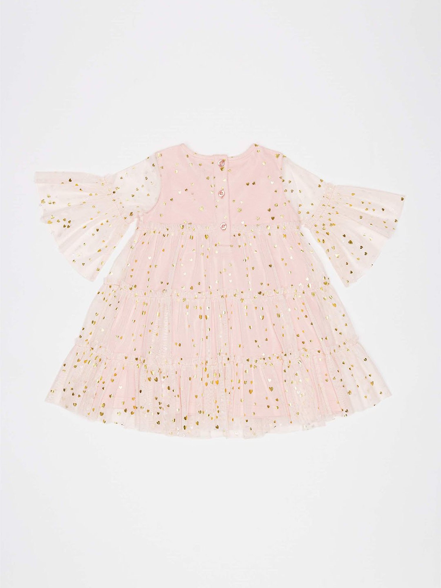 Pink Chick Kids Navy Solid Party Gowns