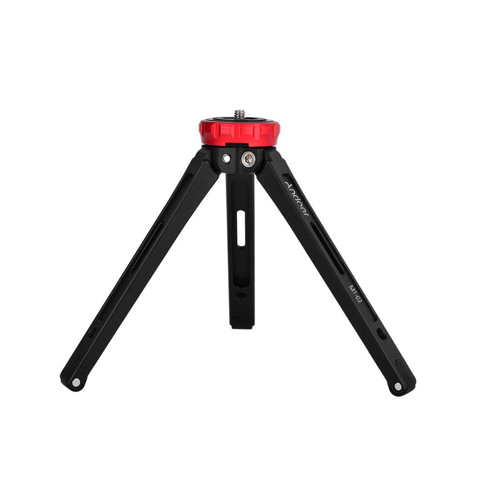 Andoer MT-02 Mini Desktop Tripod Aluminum Alloy 1/4" Screw Max. Load 15kg/ 33lbs for DSLR Digital Video Camera DV