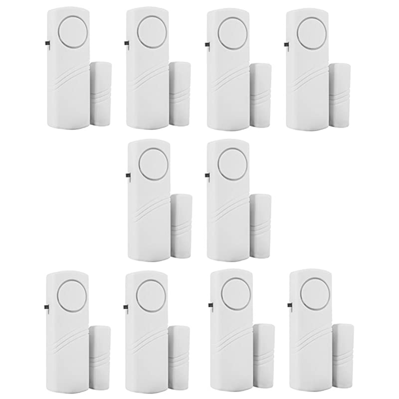 Security Window amp Door Alarm Bell | Wireless Sensor Door Window Burglar Alarm | Pack of 10