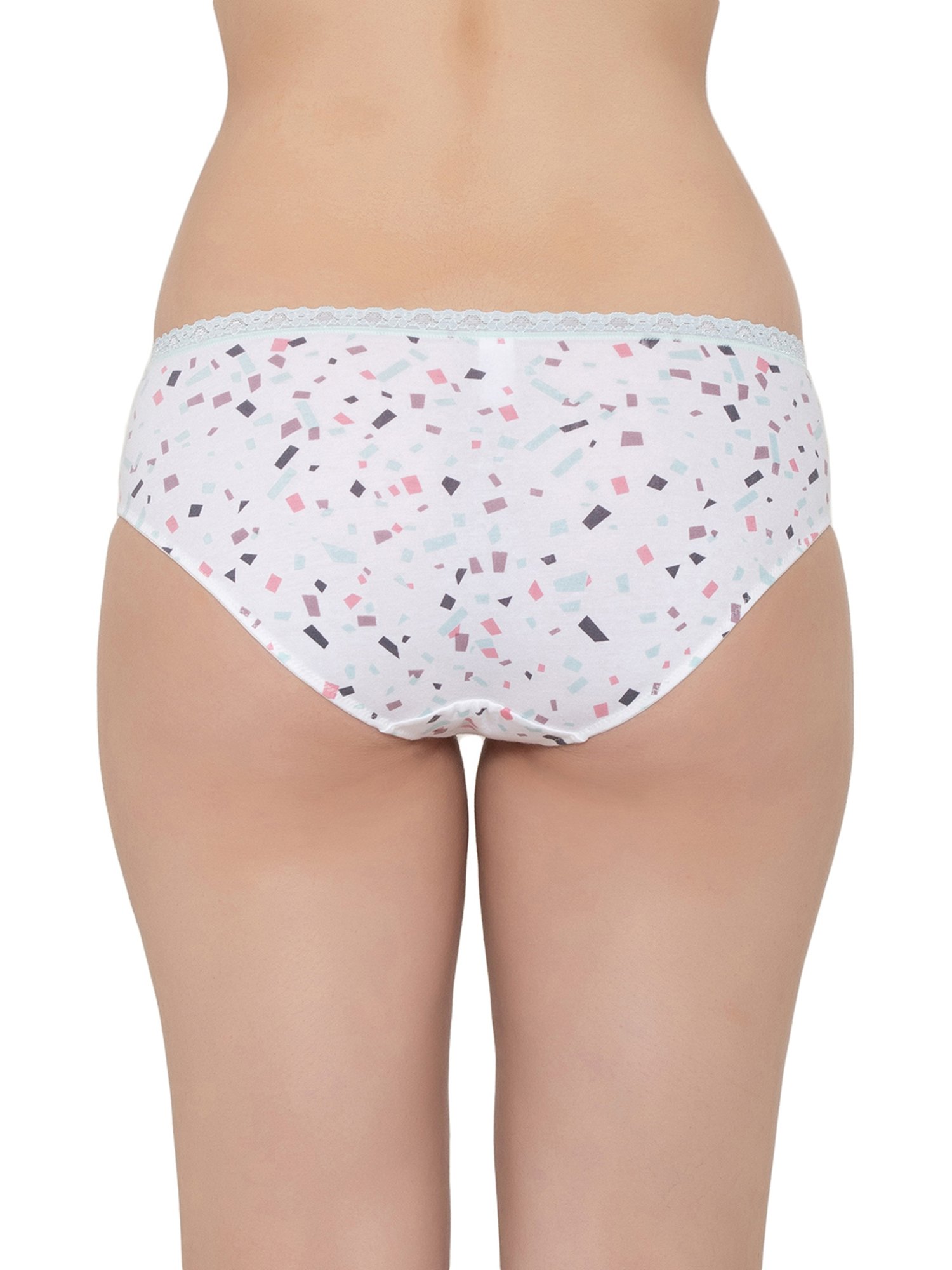 Triumph Purple & White Printed Hipster Panties - Pack Of 3